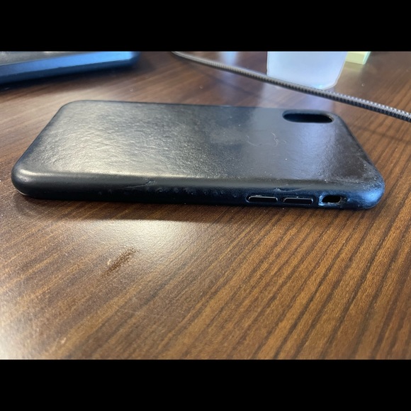 Iphone XS Black Leather Case including box - Picture 4 of 5